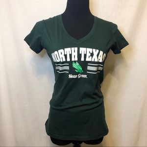 North Texas Women's Green V-Neck Tee